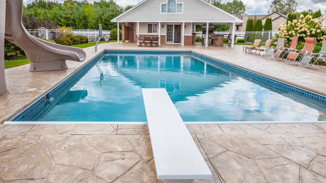 New concrete pool deck BOlingbrook